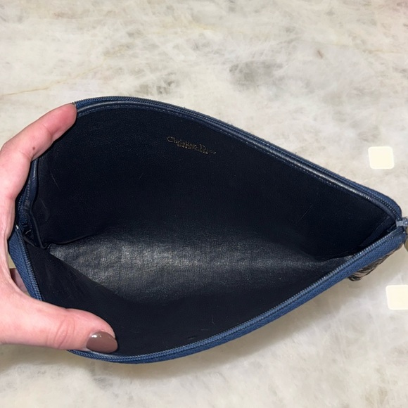 Vintage Dior Canvas Zip Pouch/Clutch - Picture 16 of 16